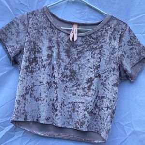 Pink Velvet Crop top
